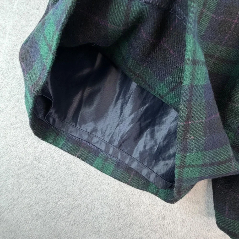 Sag Harbor Vintage Tartan Plaid Culotte Shorts Wool Blend Preppy Academia 10